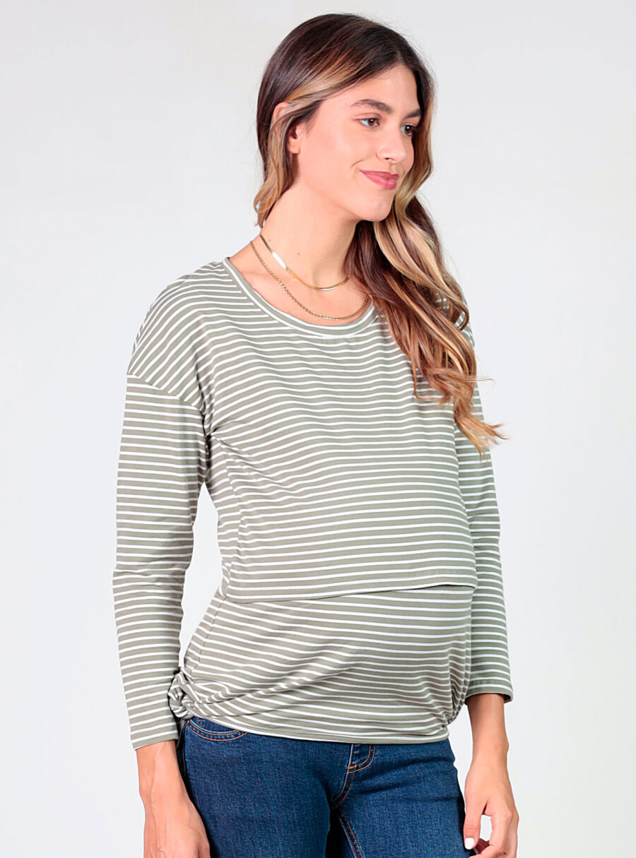 camiseta de rayas con lazos - Imagen 2