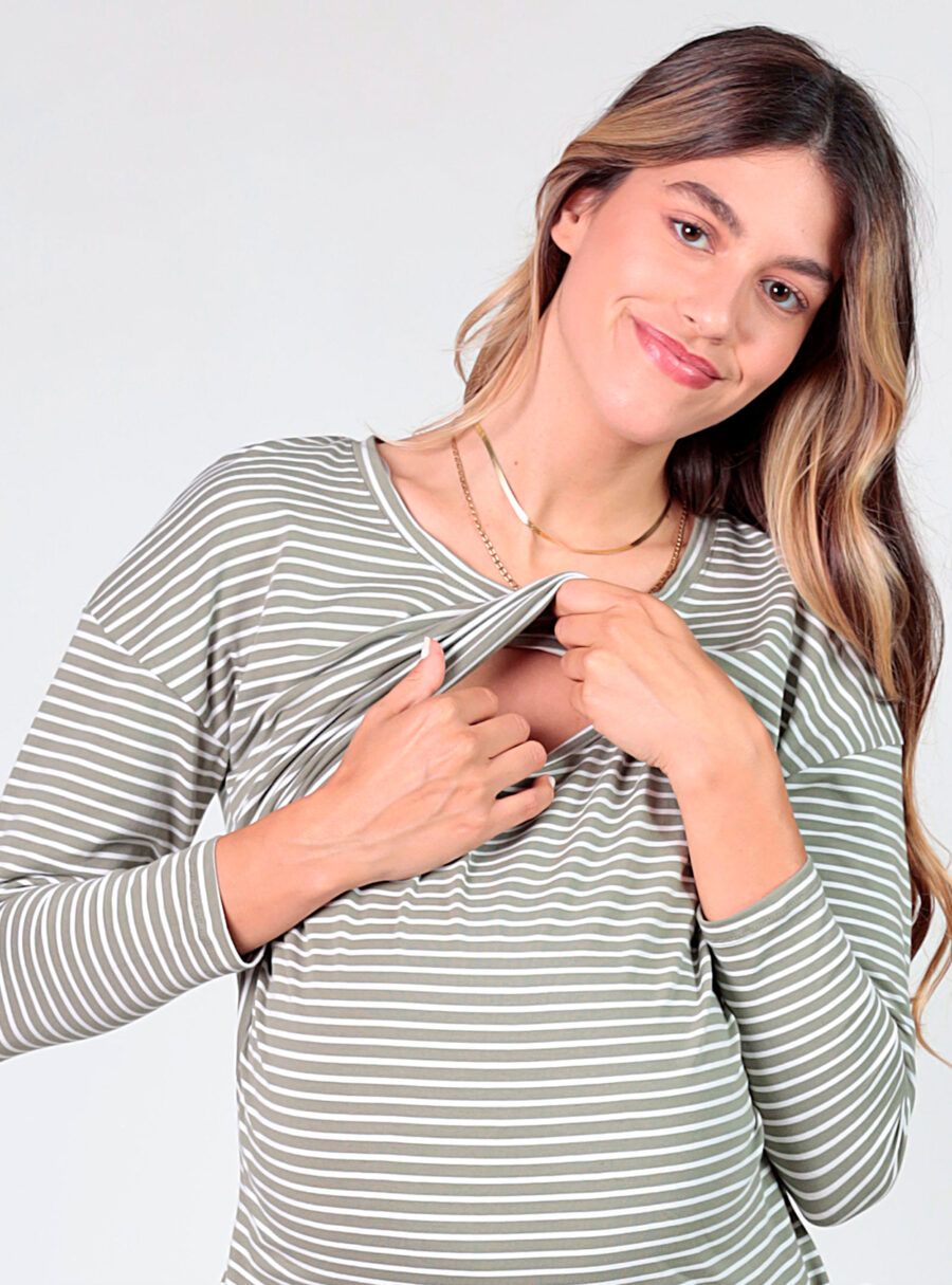 camiseta de rayas con lazos - Imagen 3