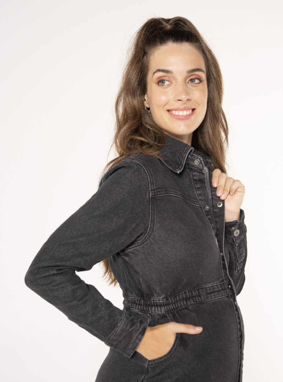 Vestido tejano de lactancia - Imagen 3