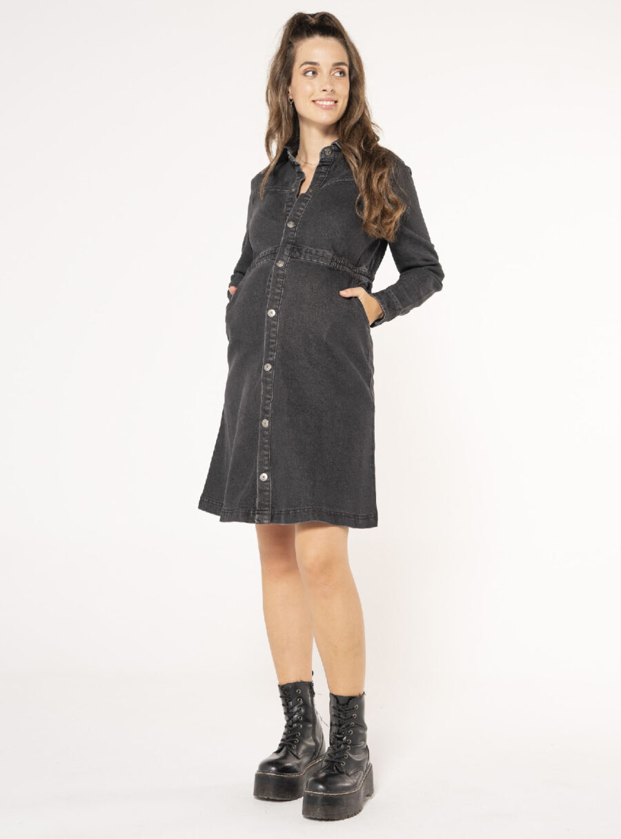 Vestido tejano de lactancia - Imagen 6