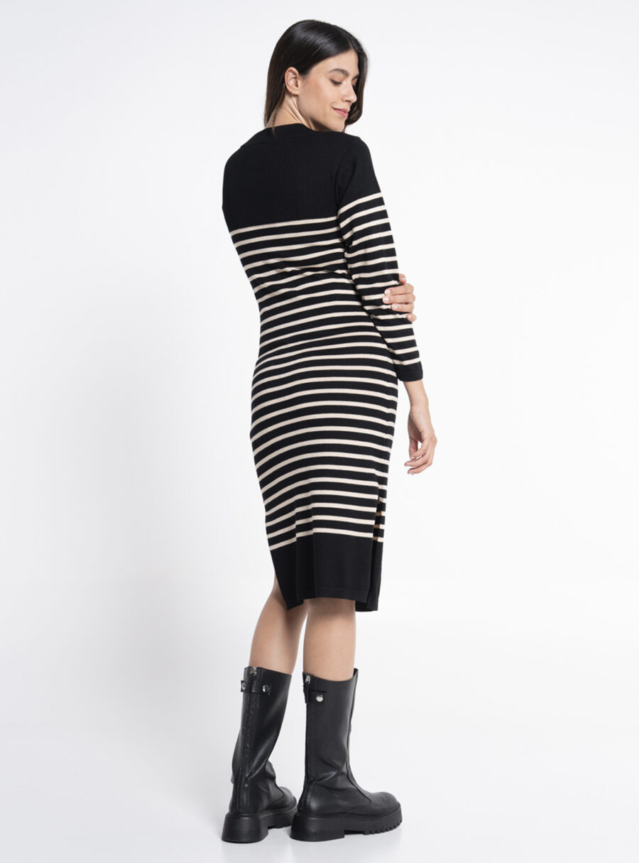 Vestido largo premamá de punto - Imagen 3