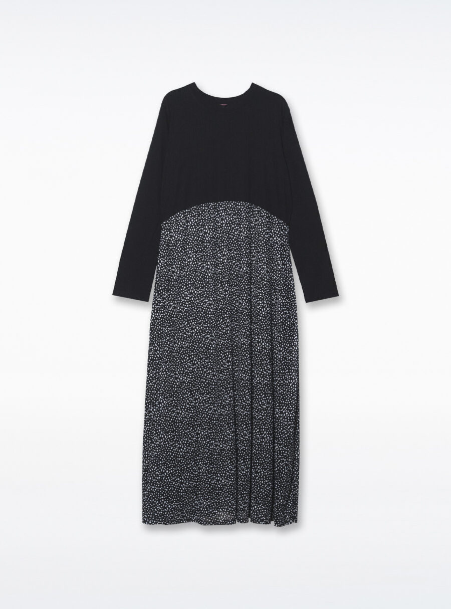 Vestido premamá de tul con top de canalé - Imagen 6