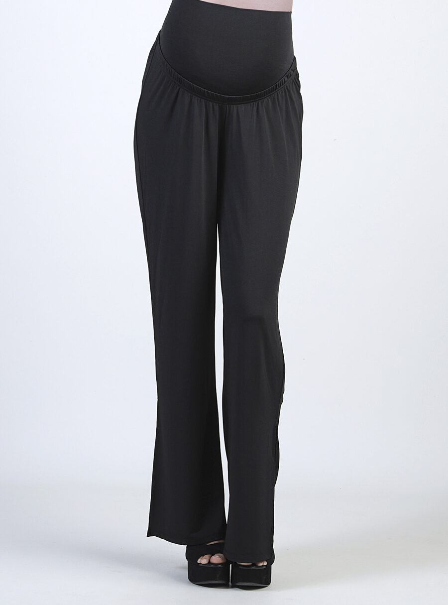 Pantalón premamá ancho de Crepé