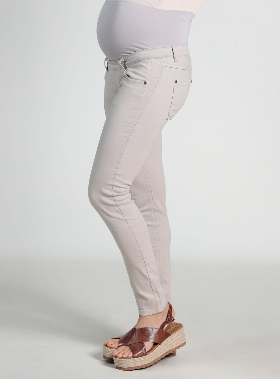 Pantalón premamá de sarga básico de 5 bolsillos - Imagen 2