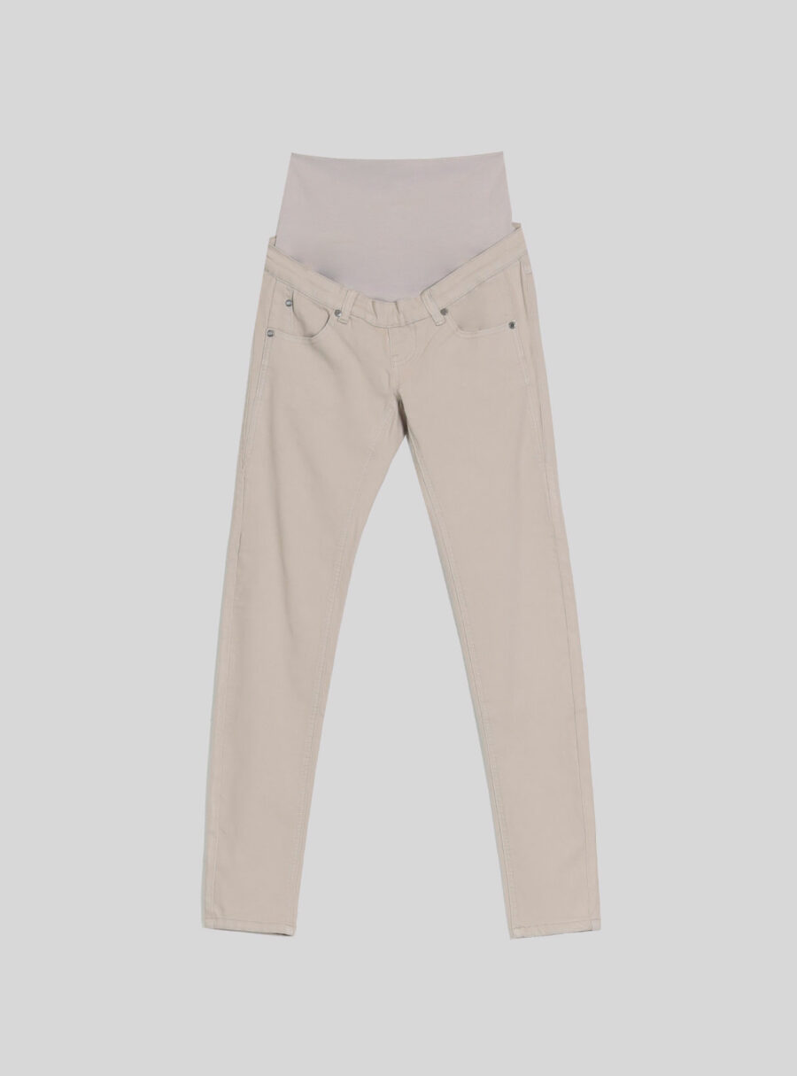 Pantalón premamá de sarga básico de 5 bolsillos - Imagen 5