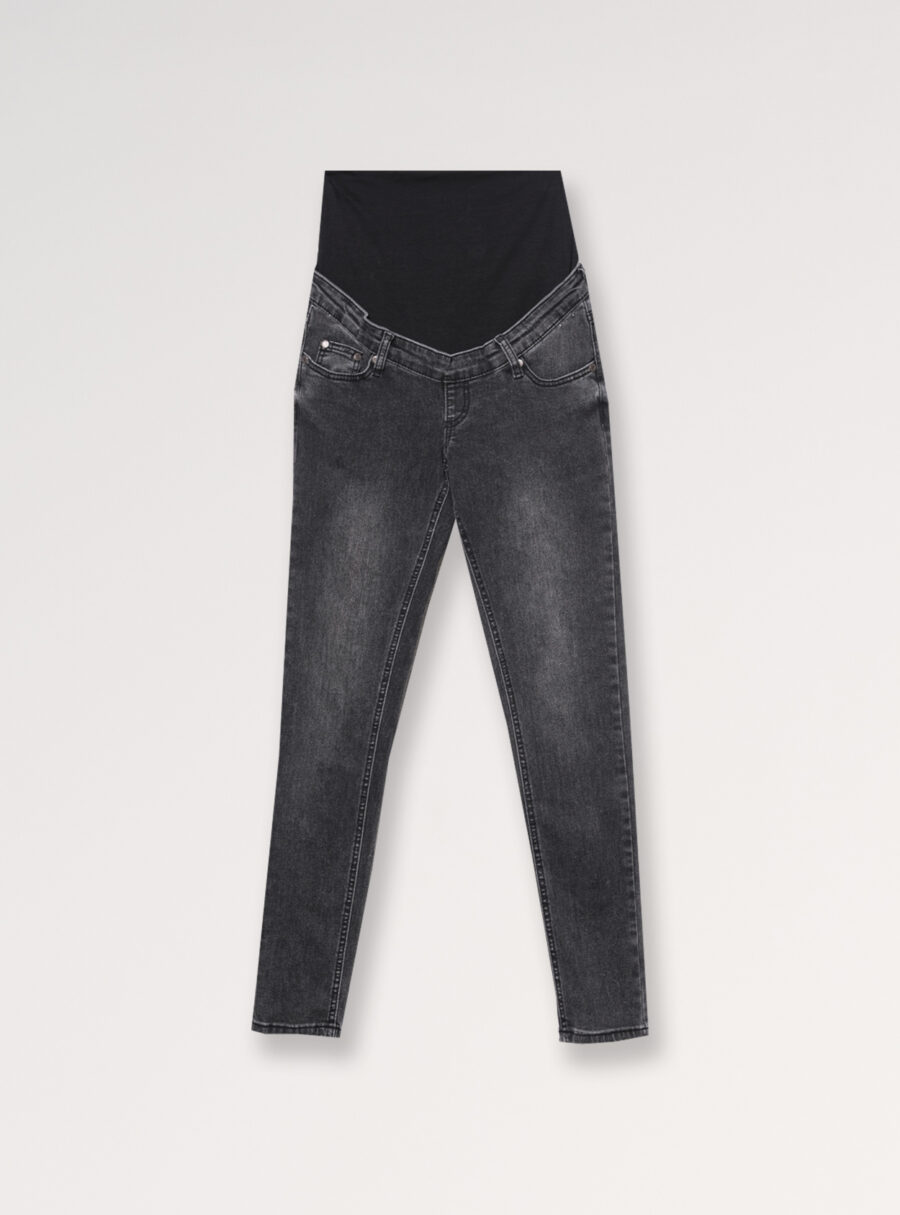 Jeans premamá slim en negro - Imagen 7