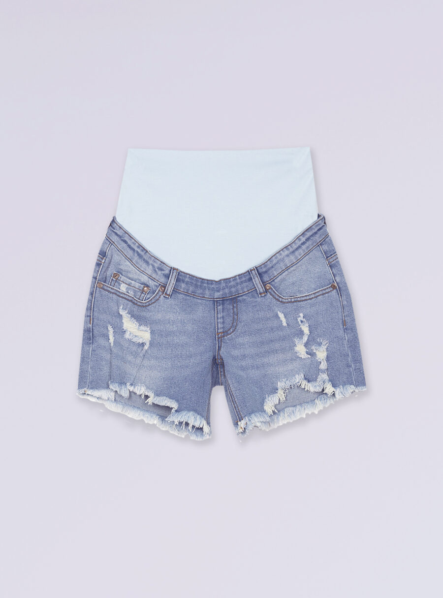 Short lavado con rotos - Imagen 5