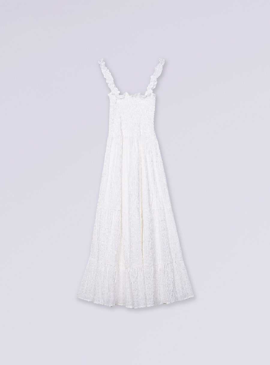 Maxi vestido lactancia con fruncido - Imagen 6