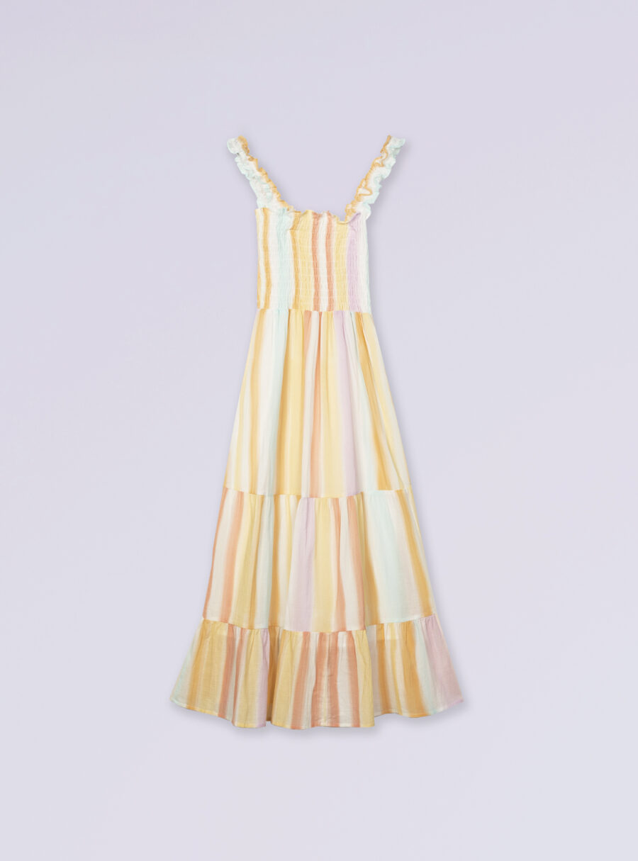 Maxivestido lactancia rayas multicolor - Imagen 6
