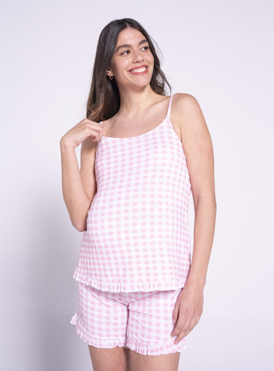 Pack pijama tirantes print vichy - Imagen 2