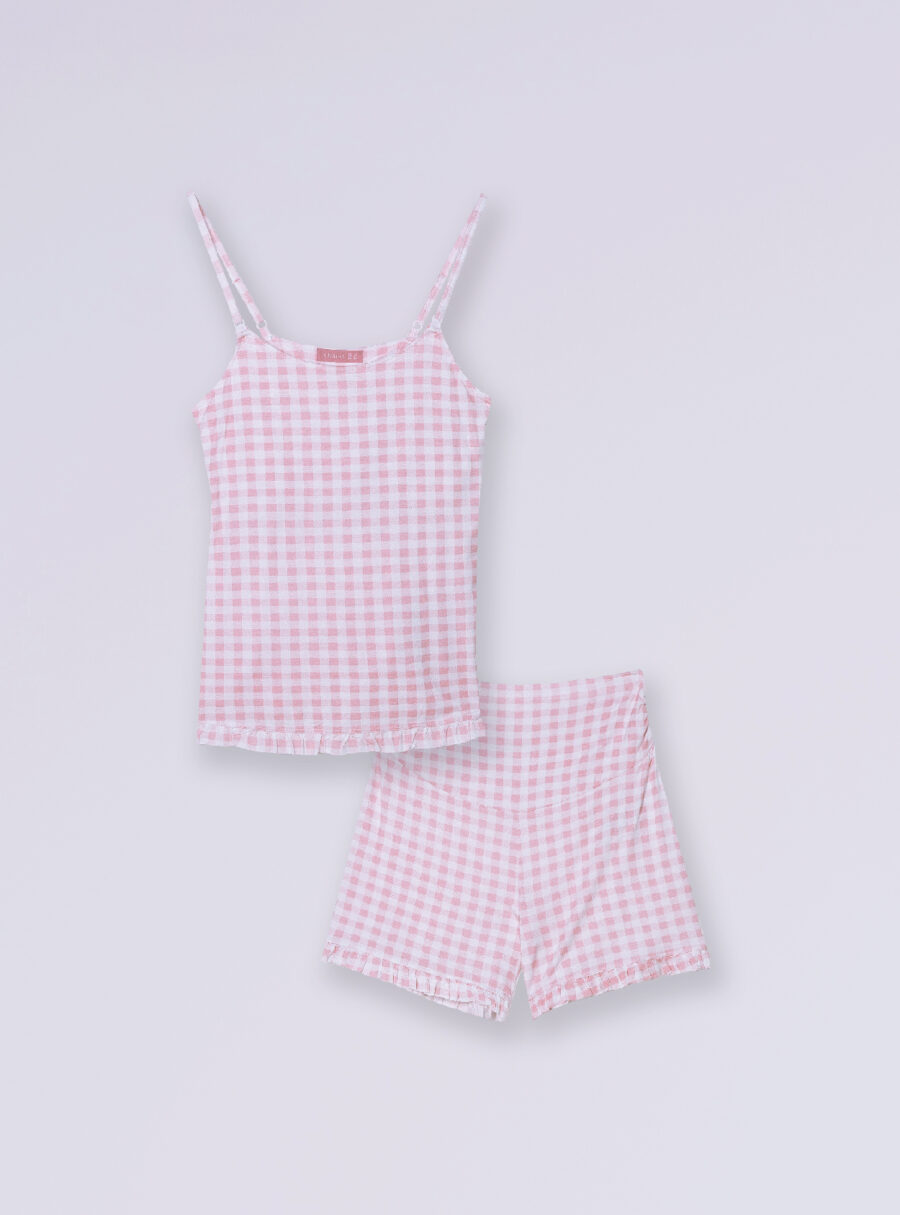 Pack pijama tirantes print vichy - Imagen 7