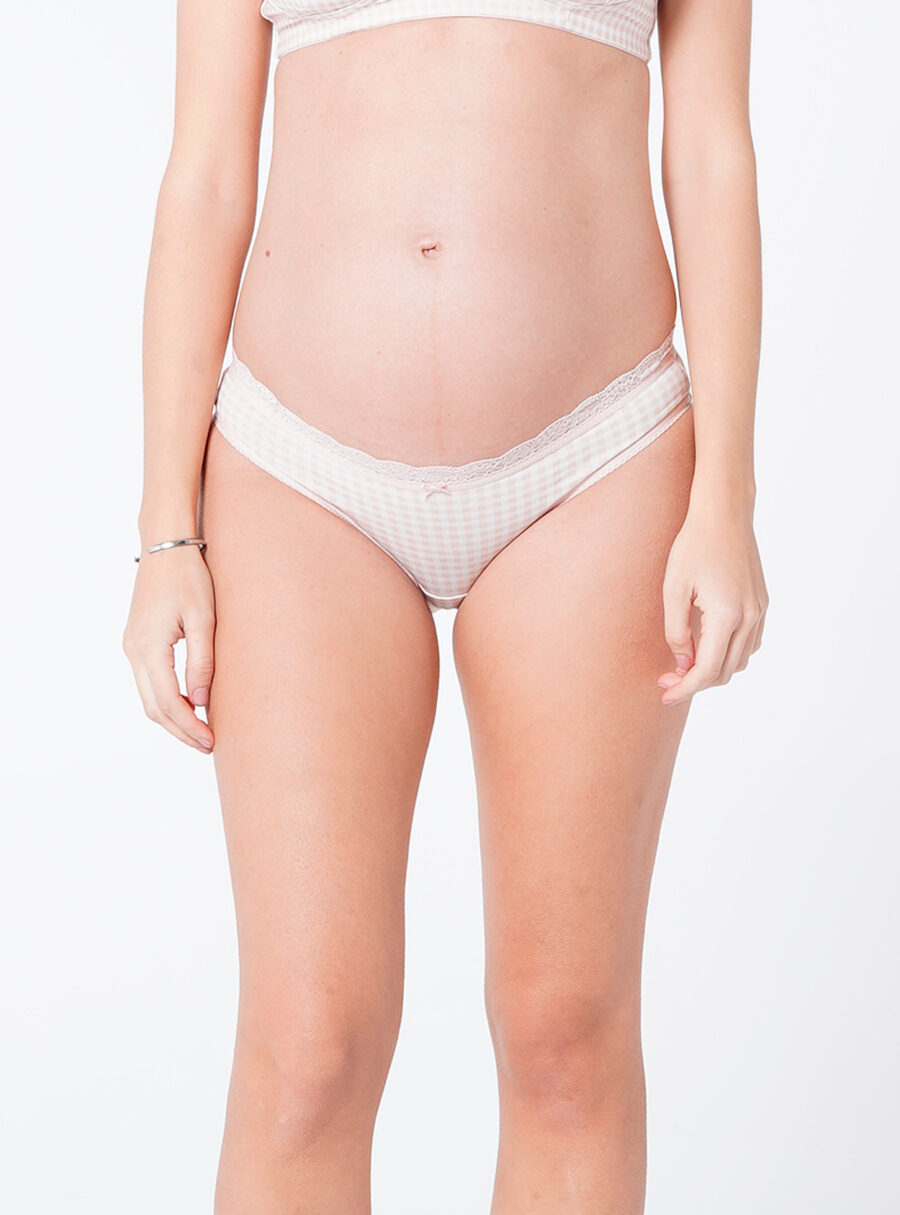 Braguita premamá algodón print vichy