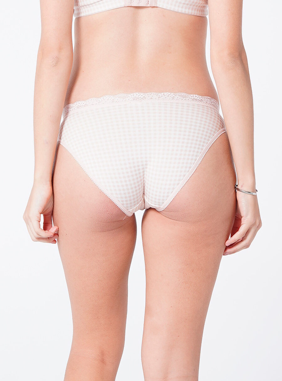 Braguita premamá algodón print vichy - Imagen 3