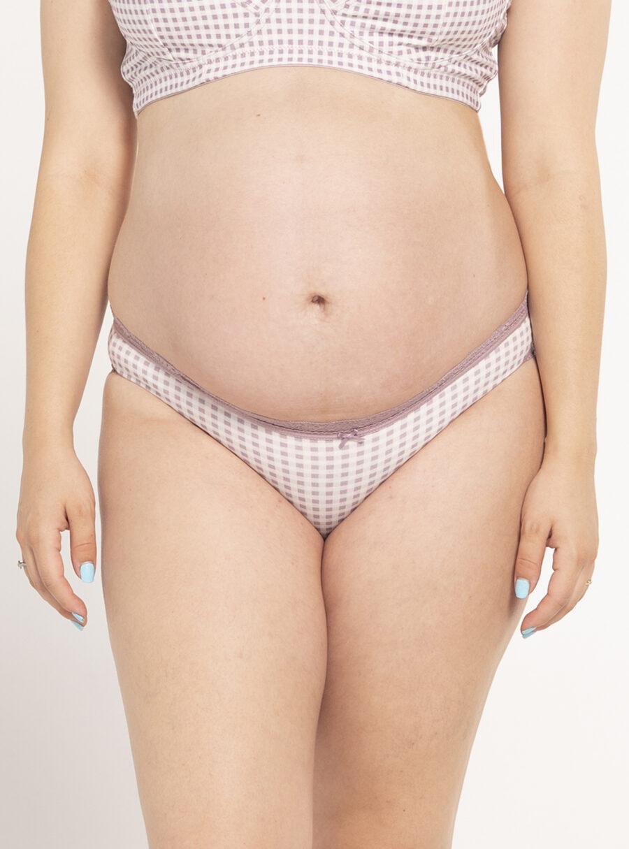 Braguita premamá algodón print vichy