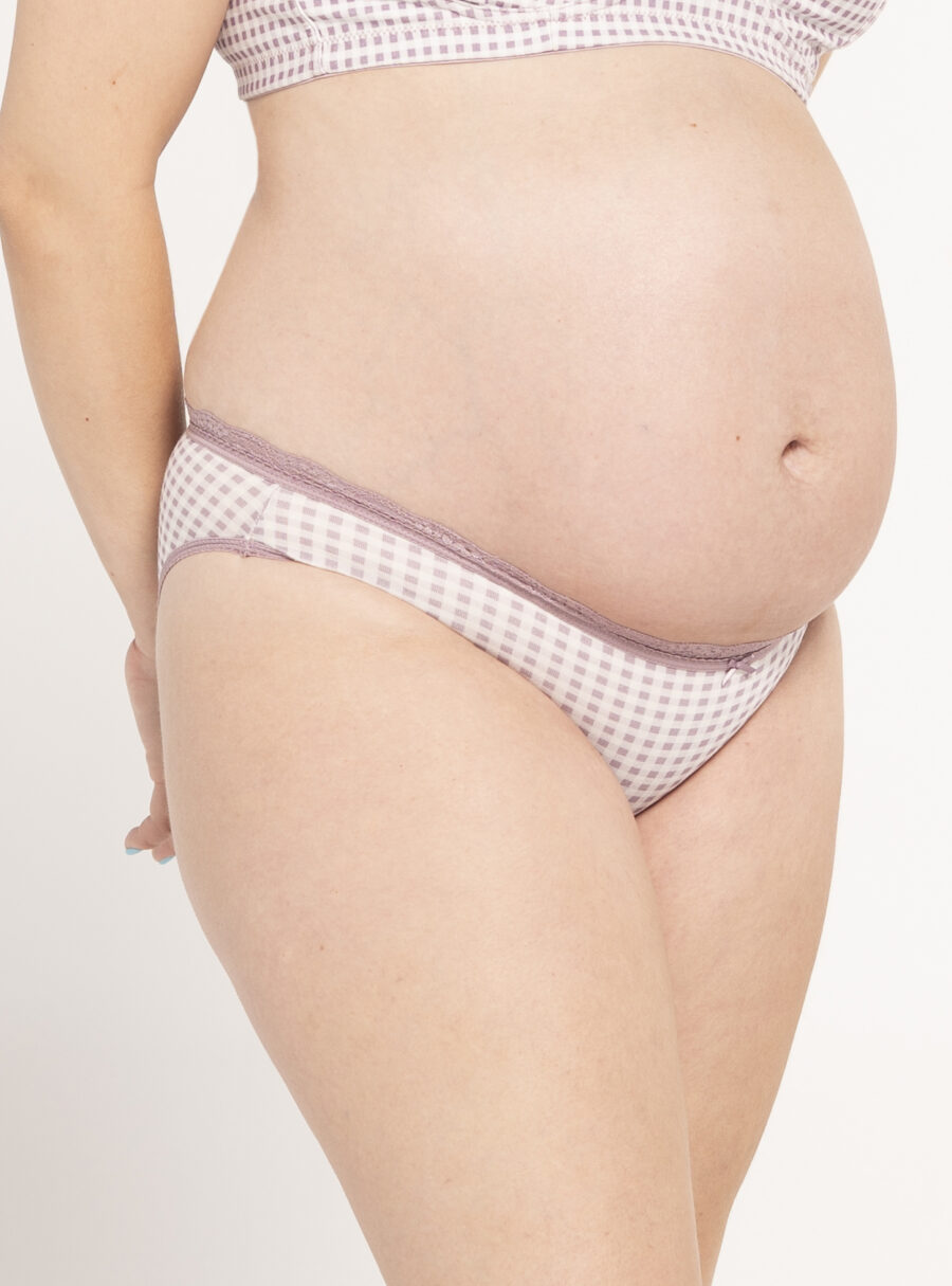 Braguita premamá algodón print vichy - Imagen 2