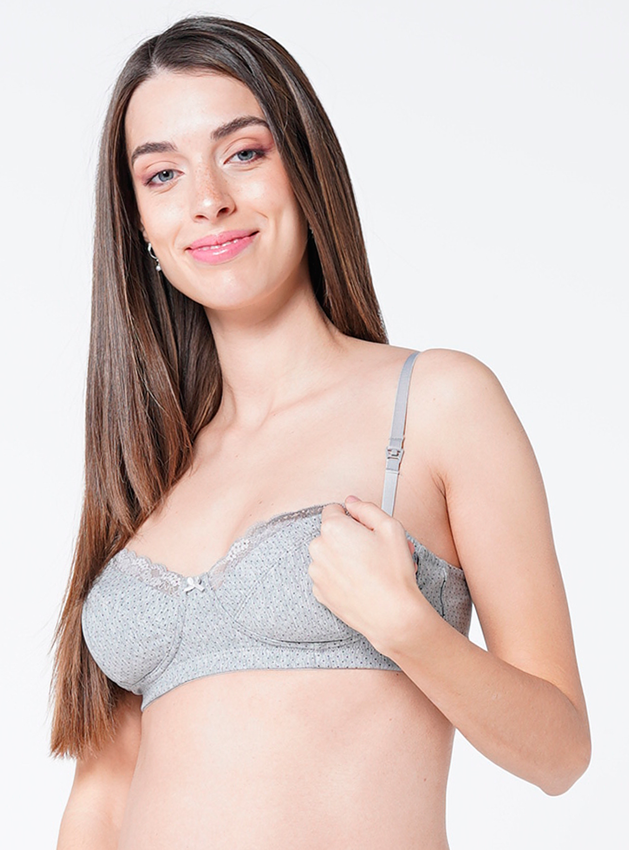 Sujetador básico lactancia con lunares - Imagen 4