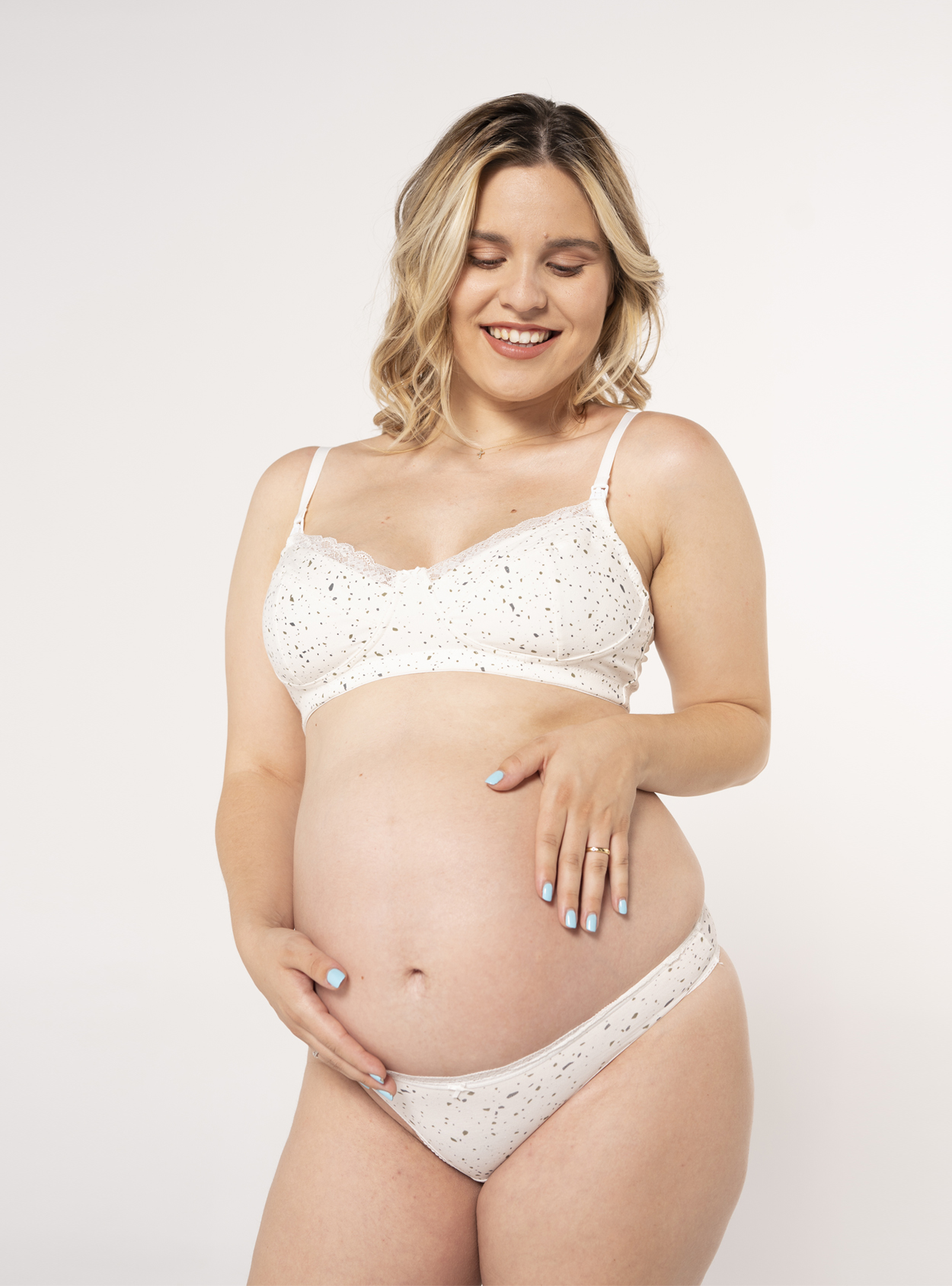 Sujetador lactancia estampado mármol