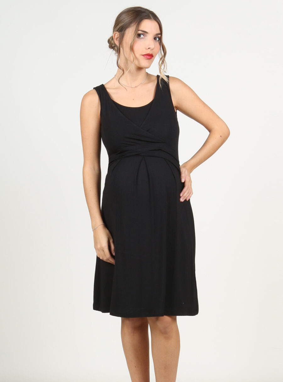 Vestido lactancia escote cruzado