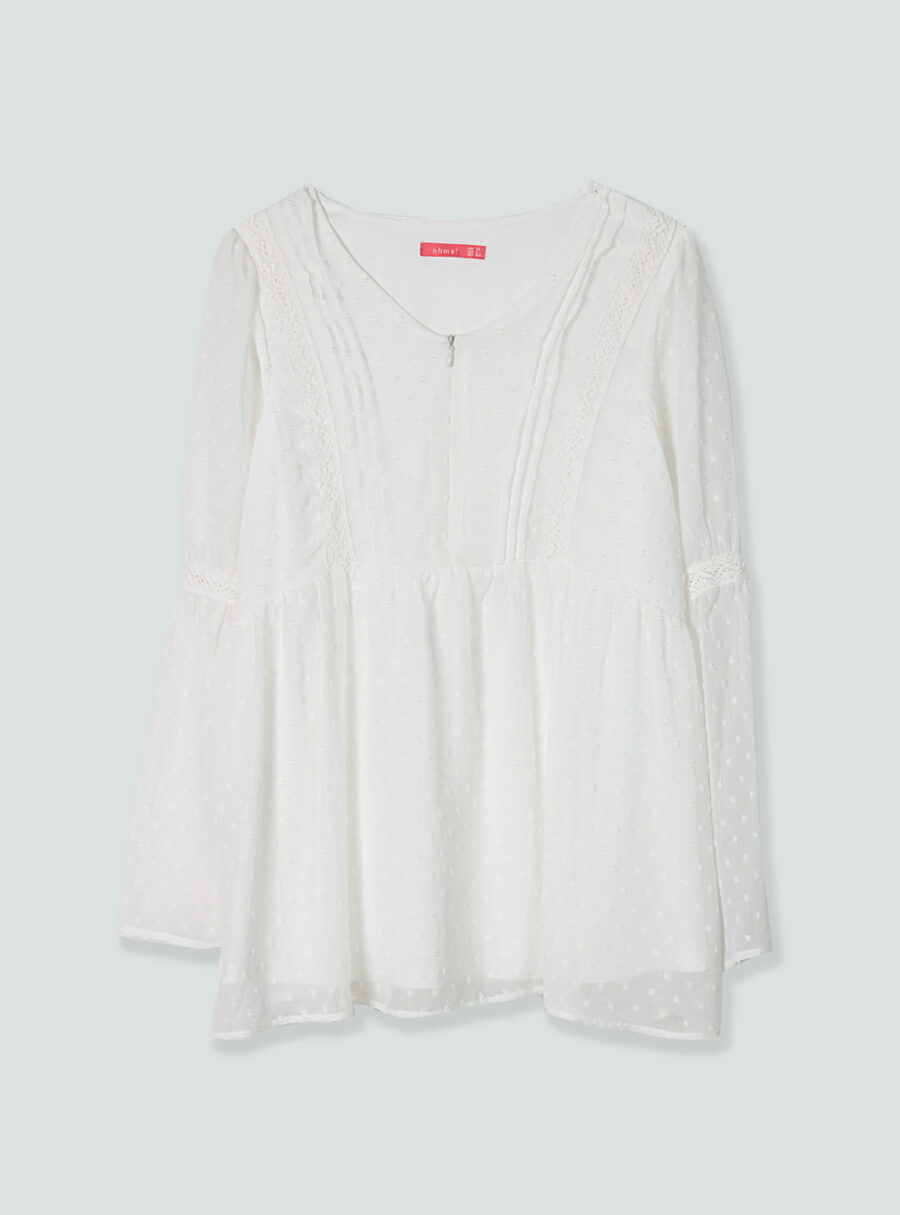 Blusa lactancia plumetti detalles lazo - Imagen 6