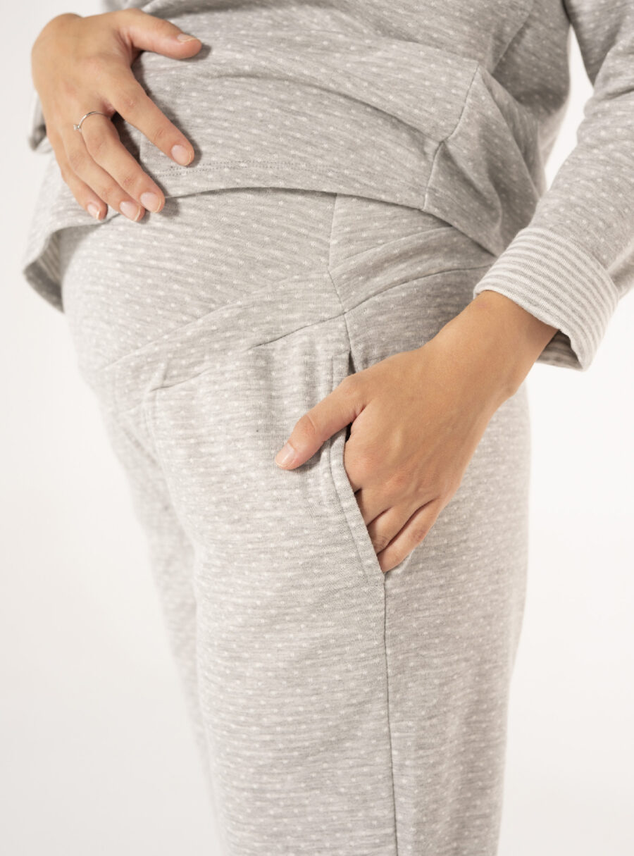Pantalón comfort con topos y rayas en el interior - Imagen 5