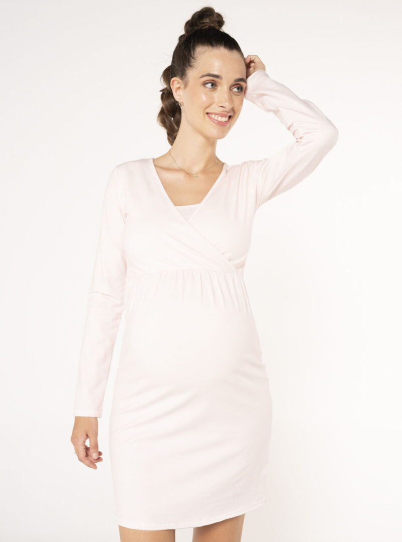 Camisón de rayas escote cruzado