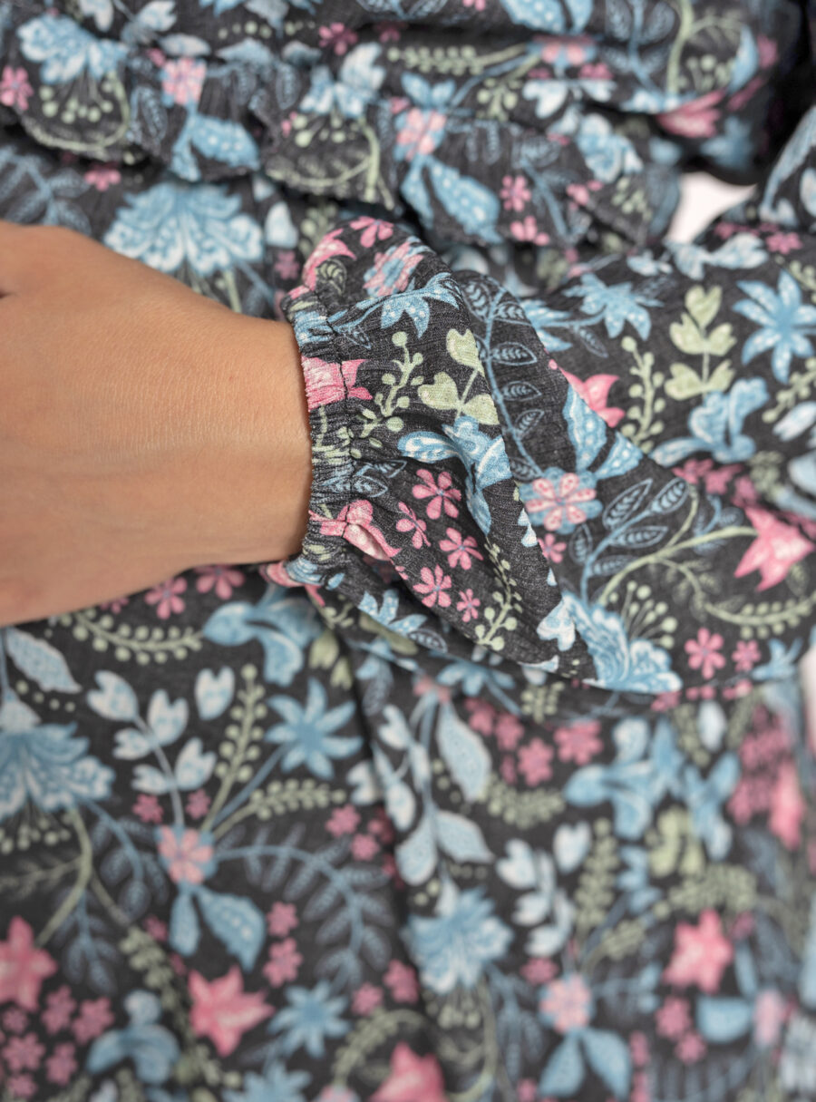 Vestido lactancia estampado con smock - Imagen 6