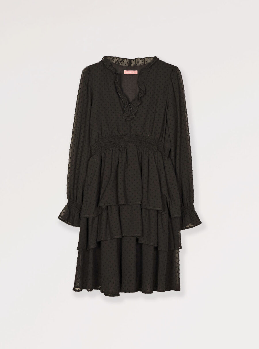 Vestido lactancia de plumetti negro - Imagen 7
