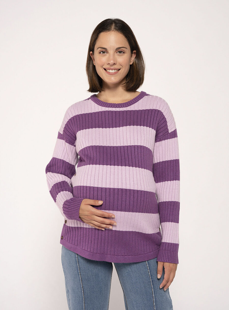 Jersey lactancia con rayas