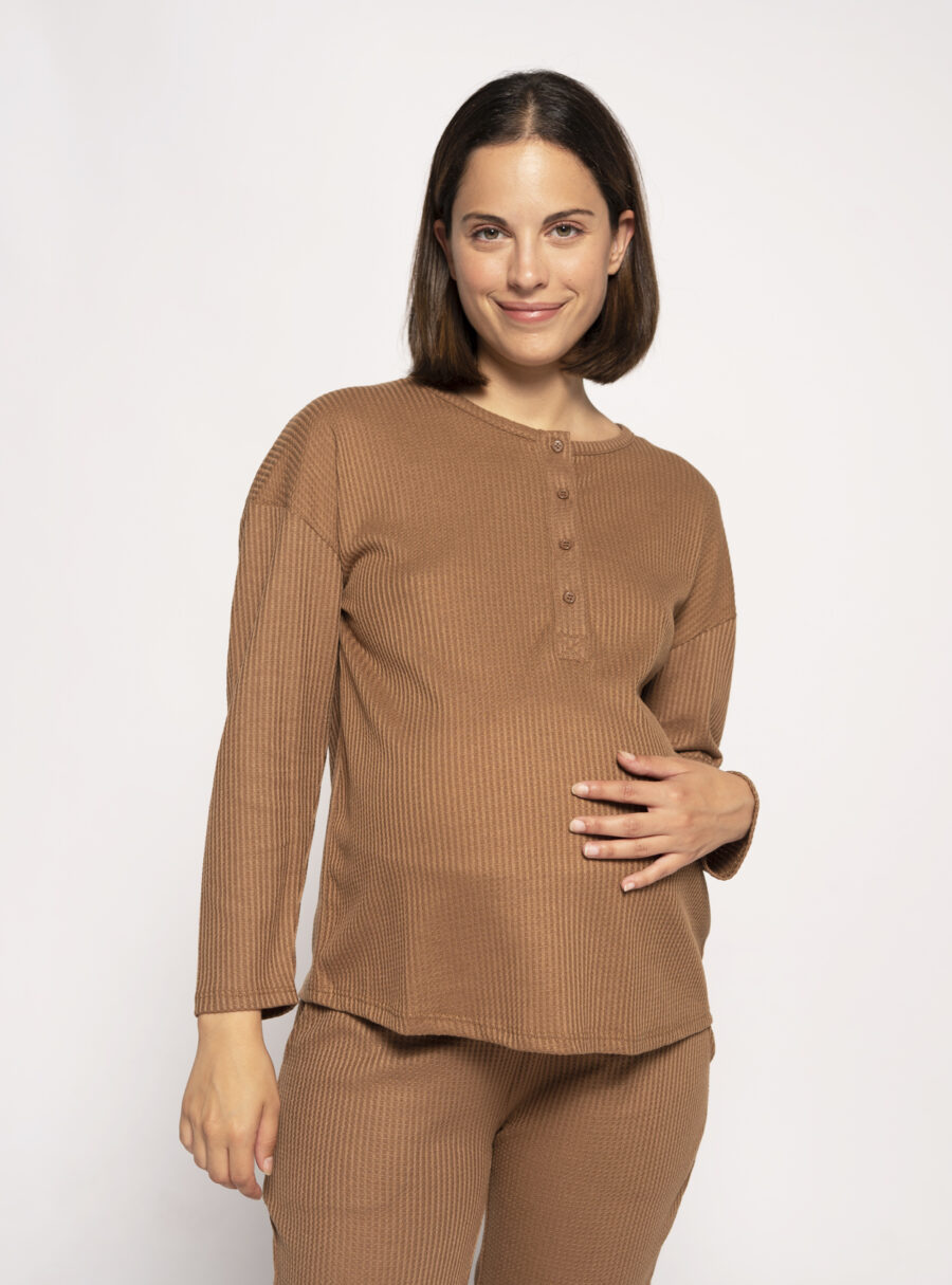 Camiseta lactancia home tejido canvas