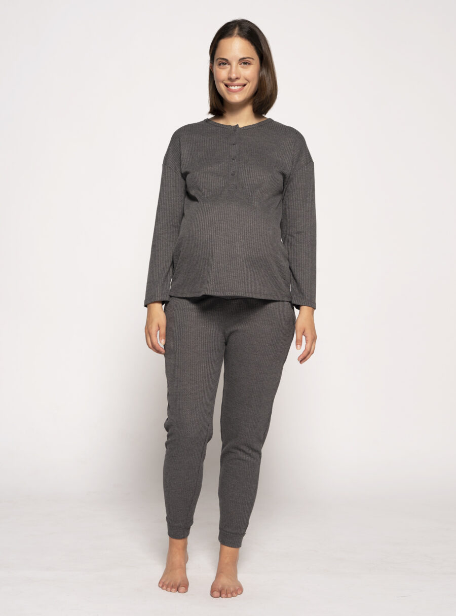 Pantalón premamá home tejido canvas - Imagen 3