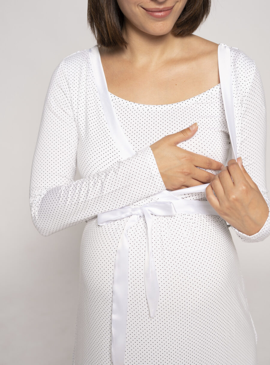 Camisón lactancia con estampado de topos - Imagen 5