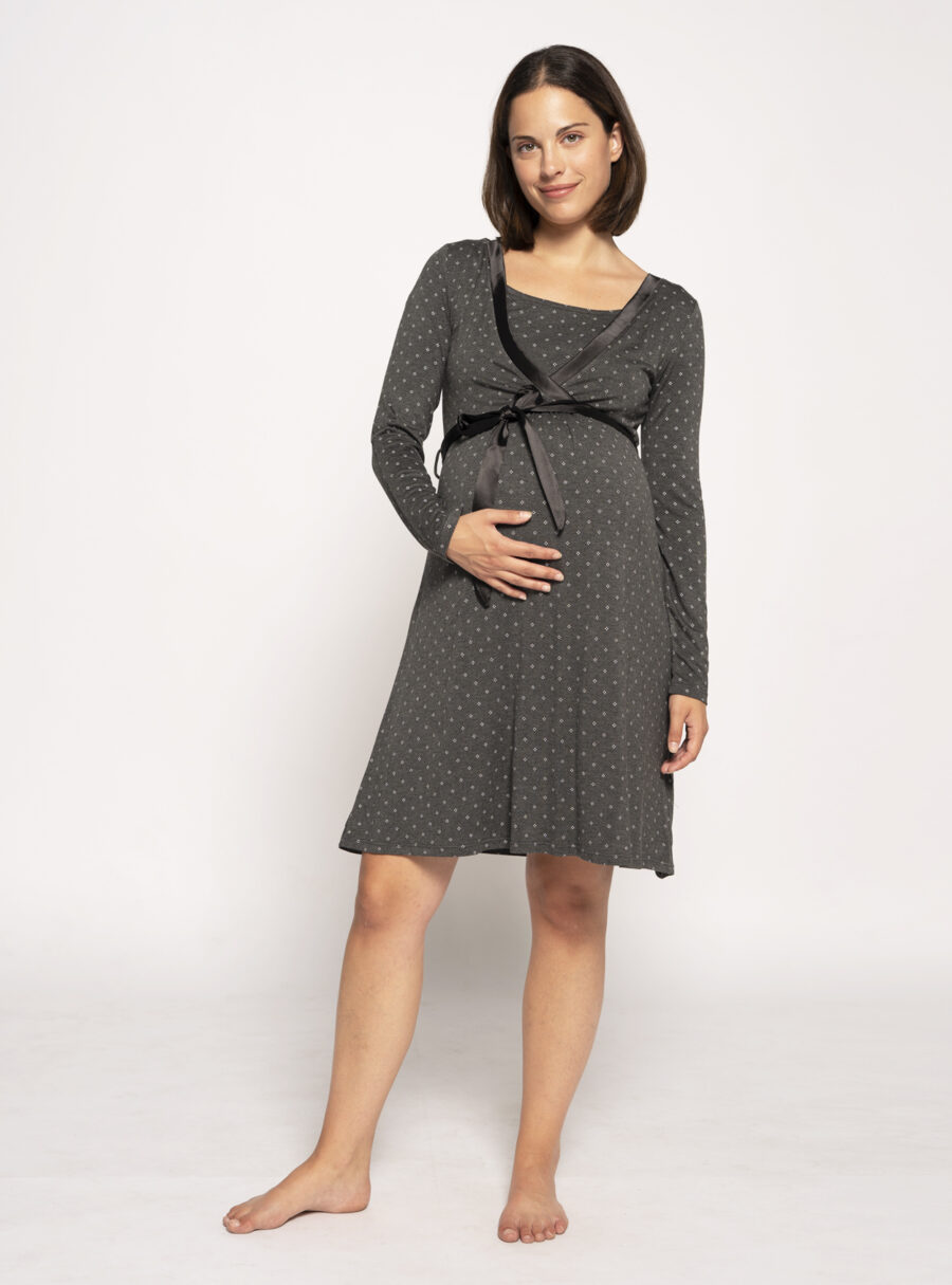 Camisón lactancia con print corbatero - Imagen 4