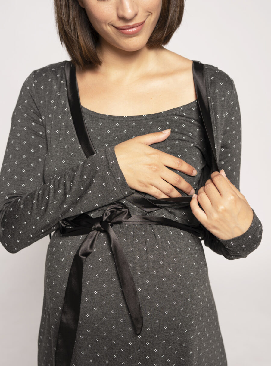 Camisón lactancia con print corbatero - Imagen 5