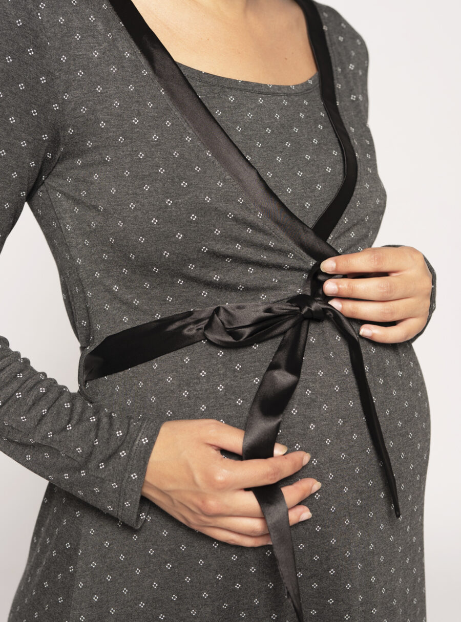 Camisón lactancia con print corbatero - Imagen 6