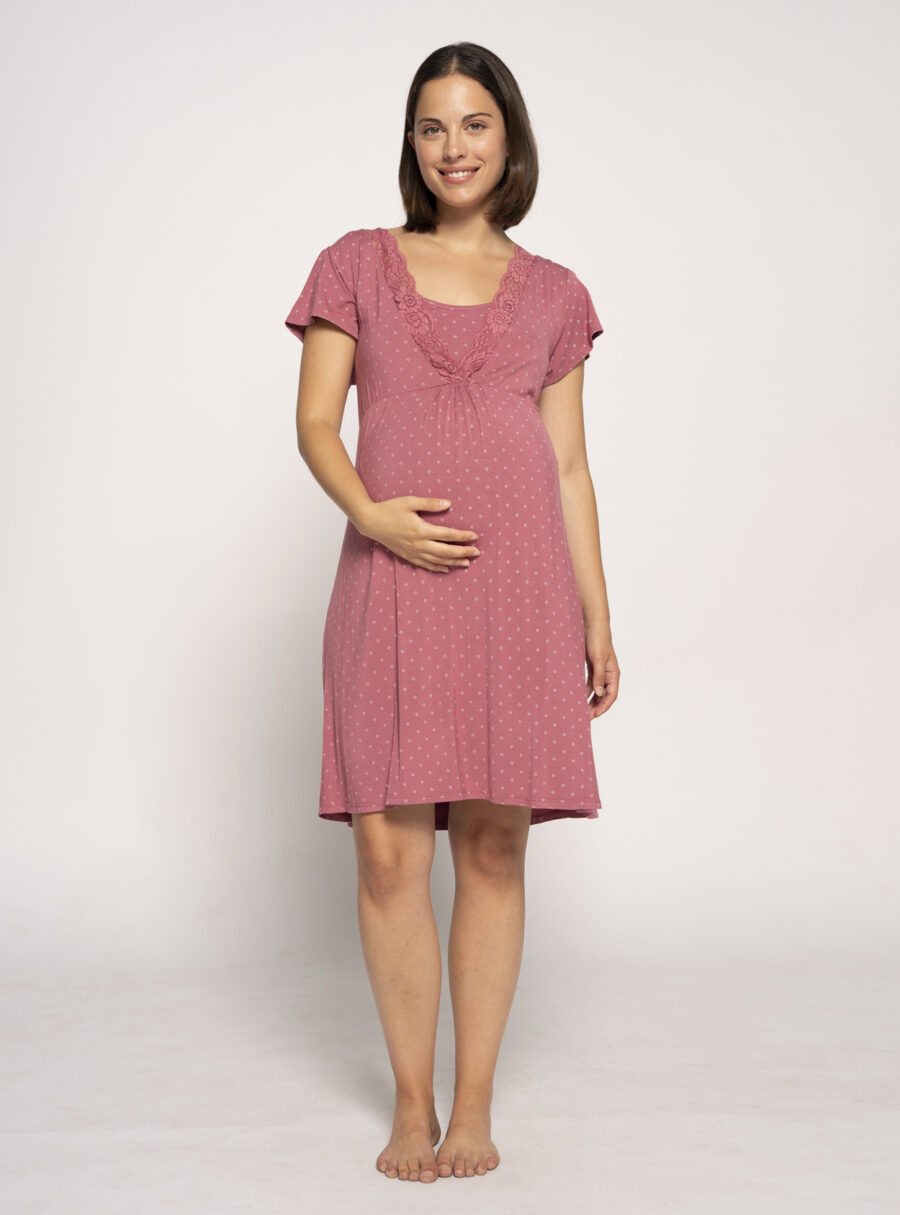 Camisón lactancia con print corbatero - Imagen 4