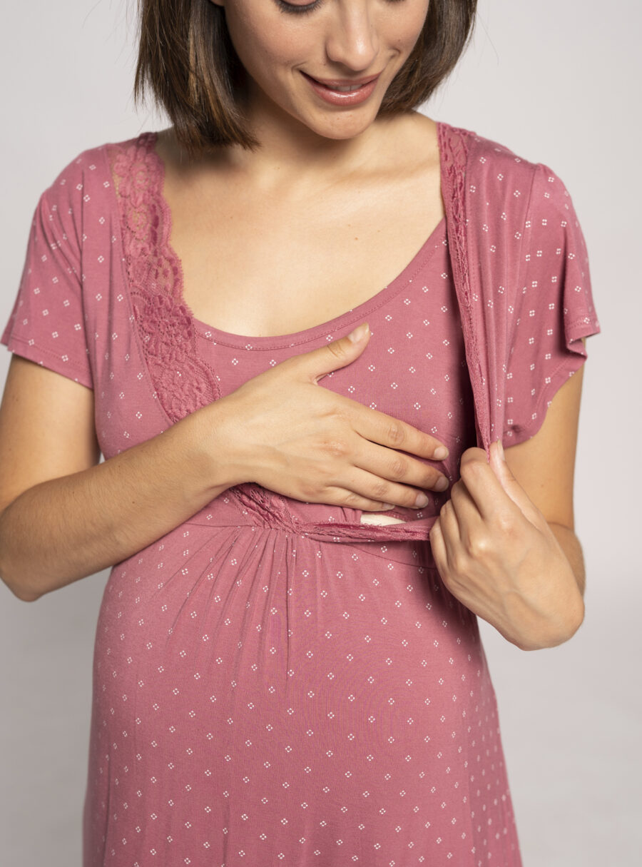 Camisón lactancia con print corbatero - Imagen 6
