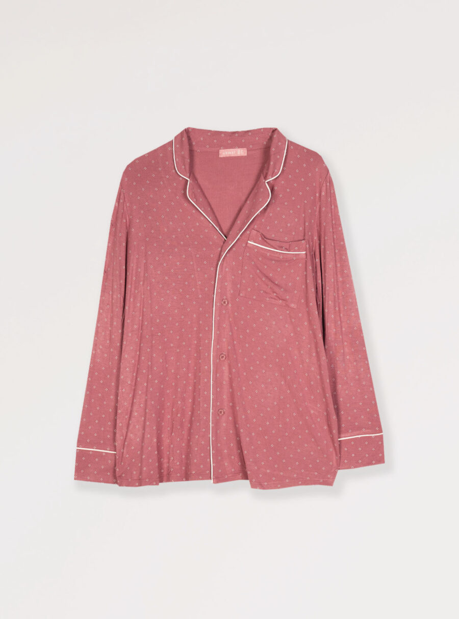 Camiseta de pijama camisero lactancia con print corbatero - Imagen 7