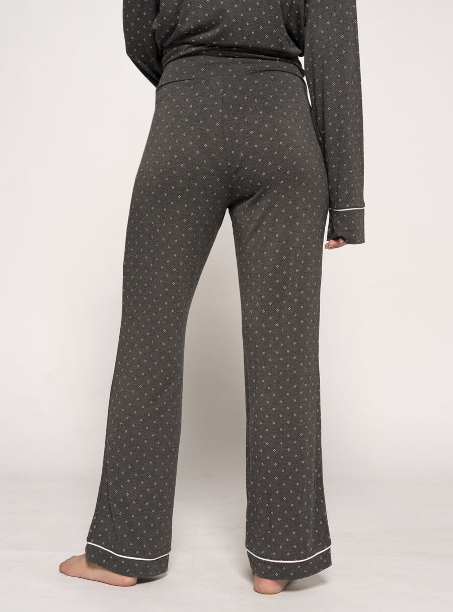 Pantalón de pijama premamá estampado corbatero - Imagen 3