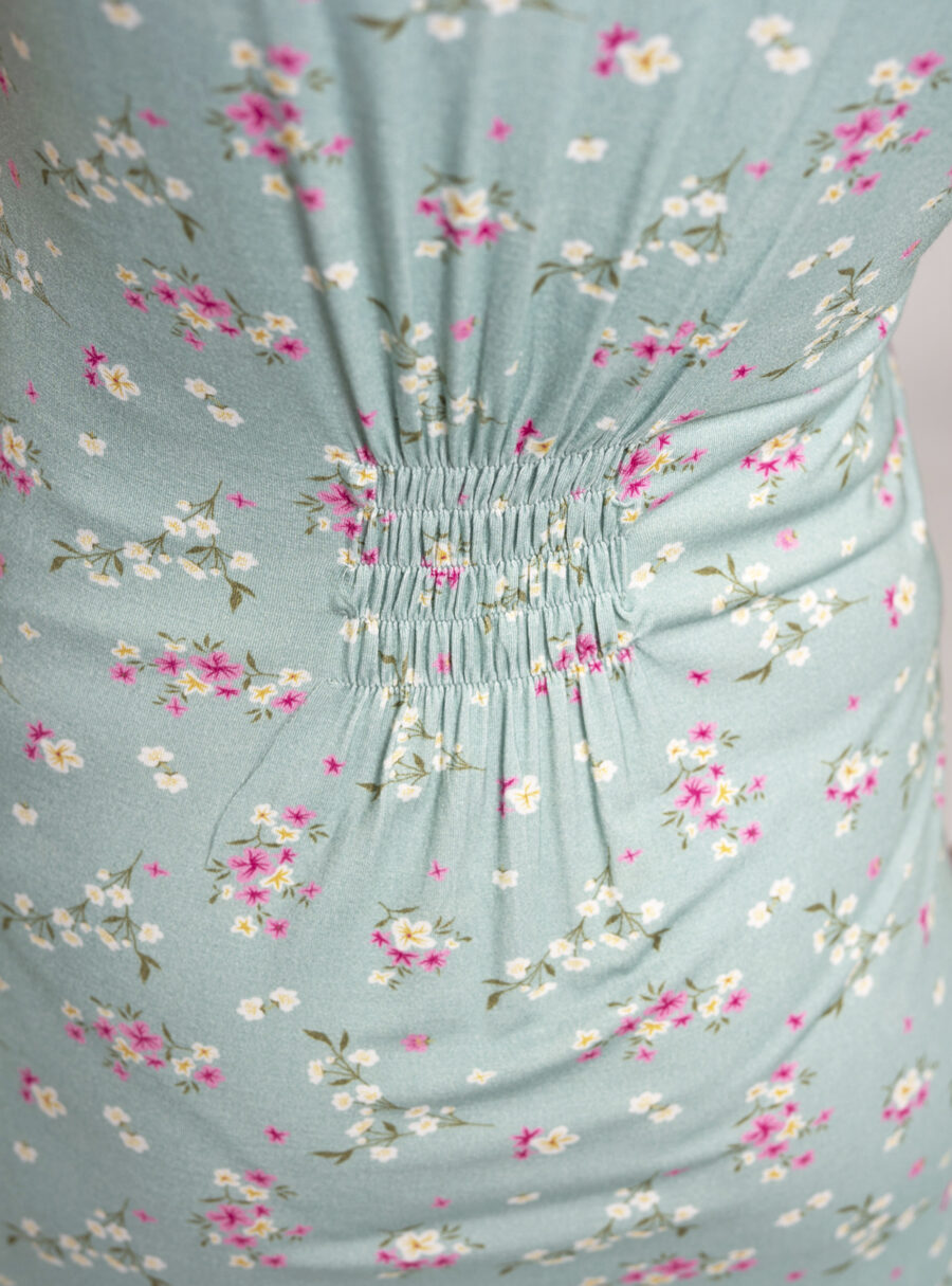 Camisón lactancia manga corta con flores - Imagen 7