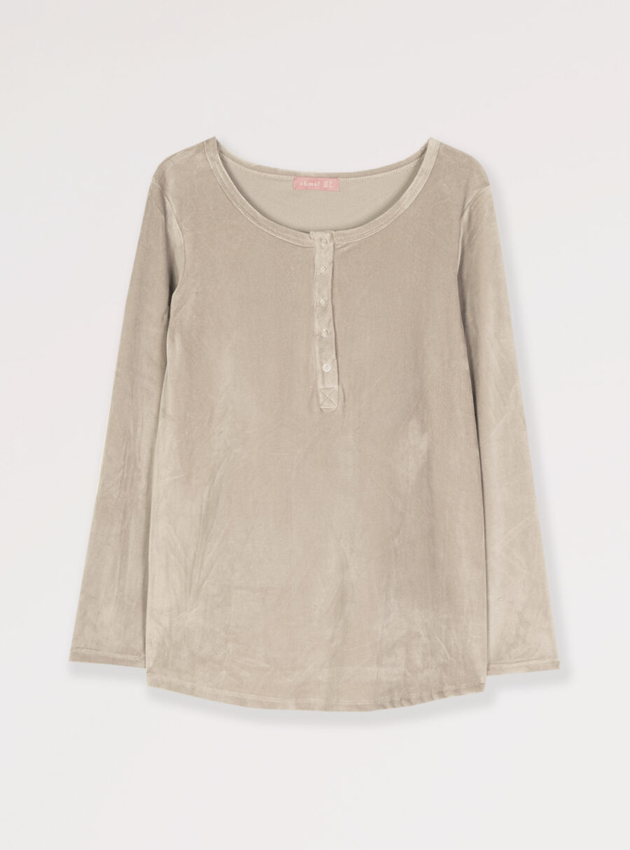 Camiseta manga larga de velour - Imagen 7