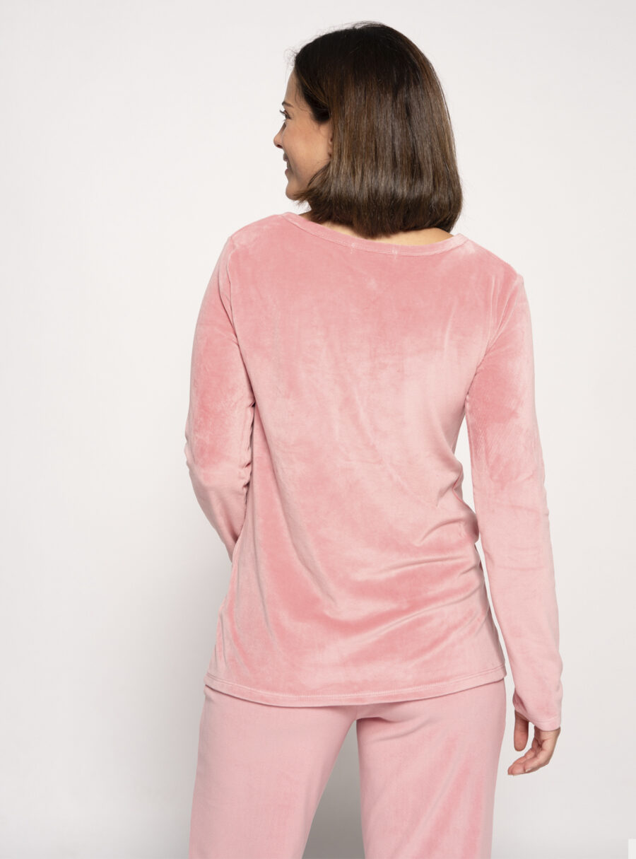 Camiseta manga larga de velour - Imagen 3