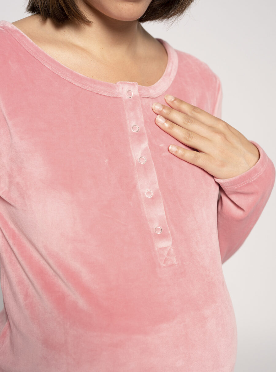 Camiseta manga larga de velour - Imagen 6