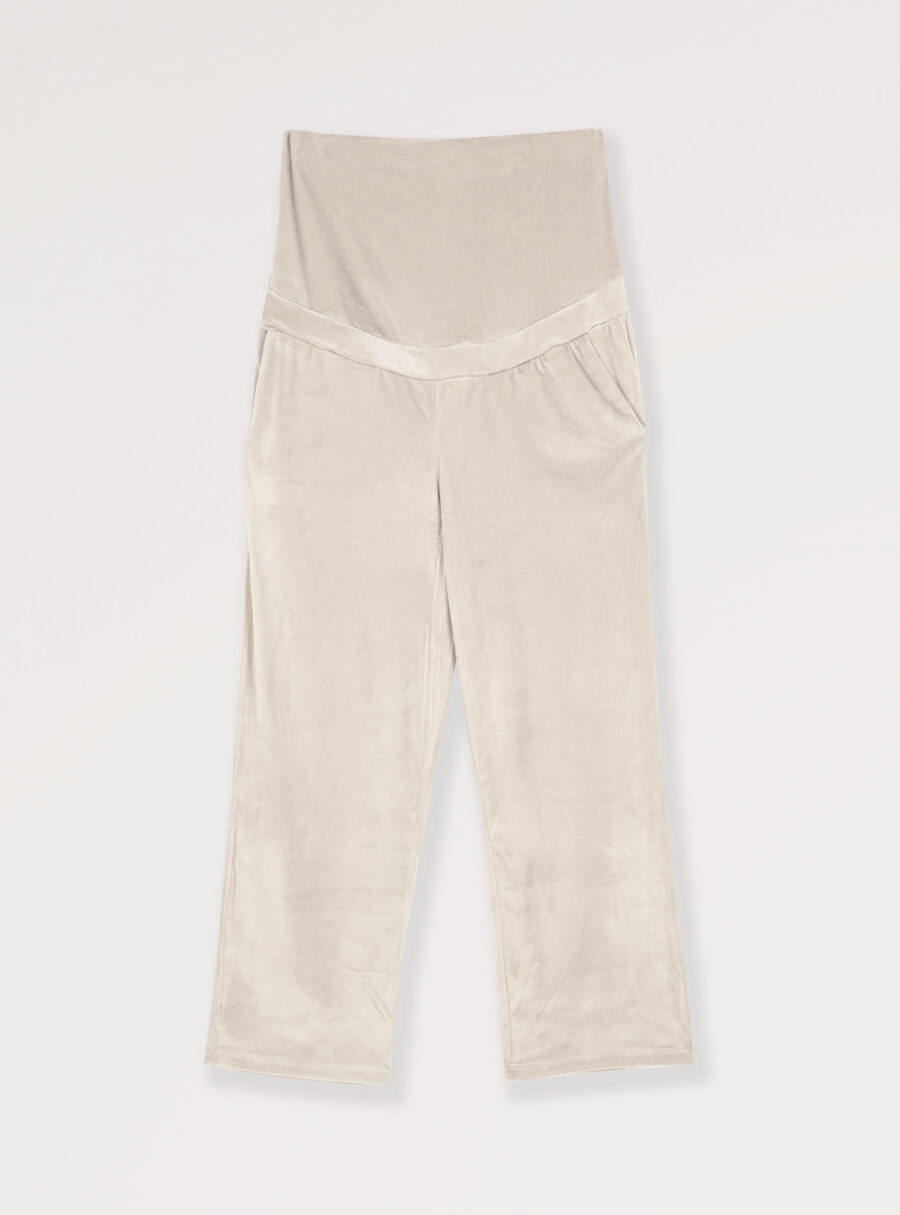 Pantalón de pijama premamá de velour - Imagen 5