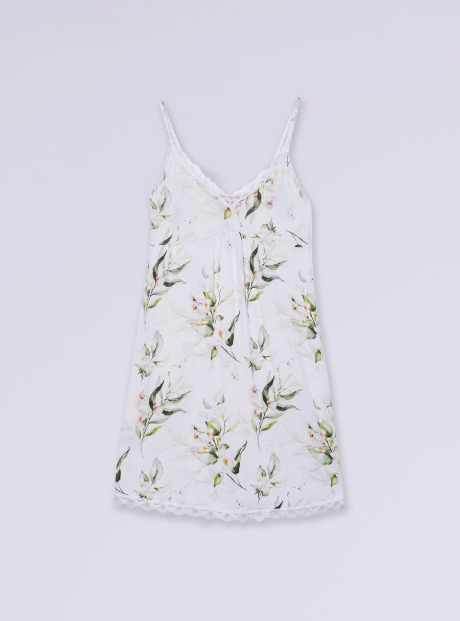Camisón lactancia estampado con detalles de blonda - Imagen 7