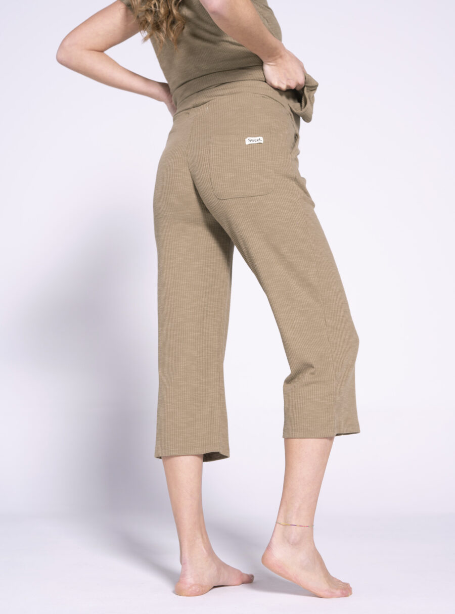 Pack home m/corta y pantalon crop de rib - Imagen 4