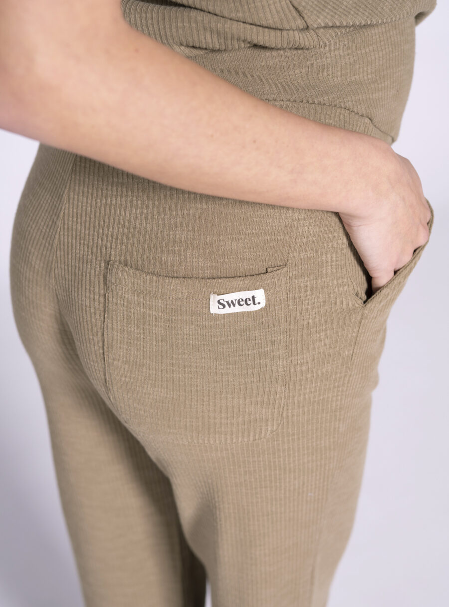 Pack home m/corta y pantalon crop de rib - Imagen 5