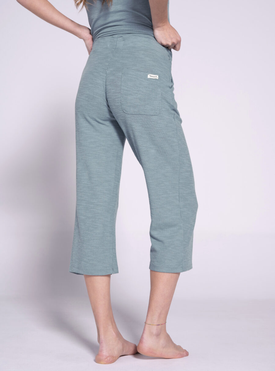 Pack home m/corta y pantalon crop de rib - Imagen 4