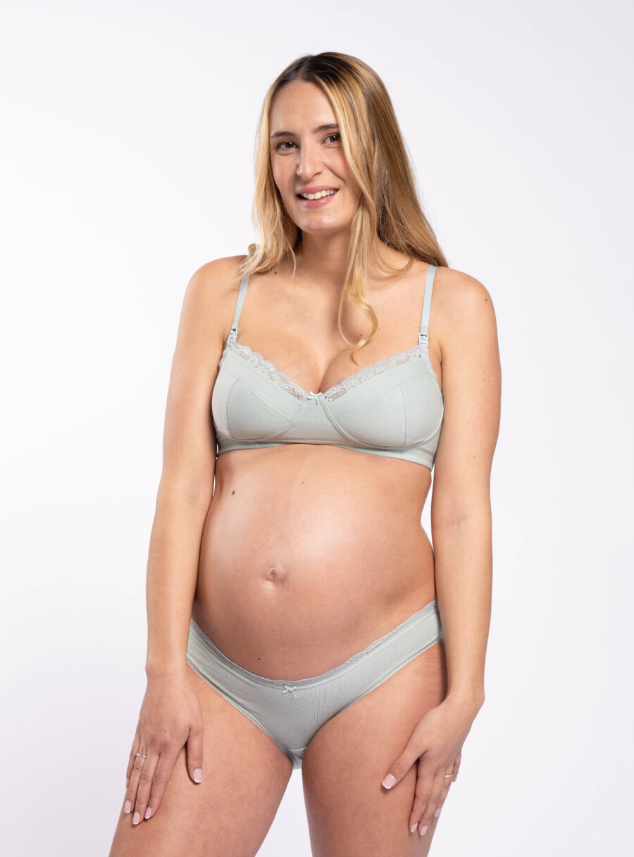 Braguita basica premamá de algodón - Imagen 4