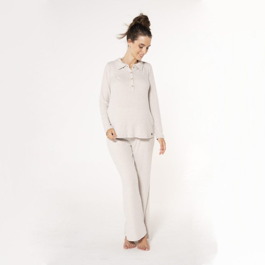 Pantalón ancho premamá comfort - Imagen 4