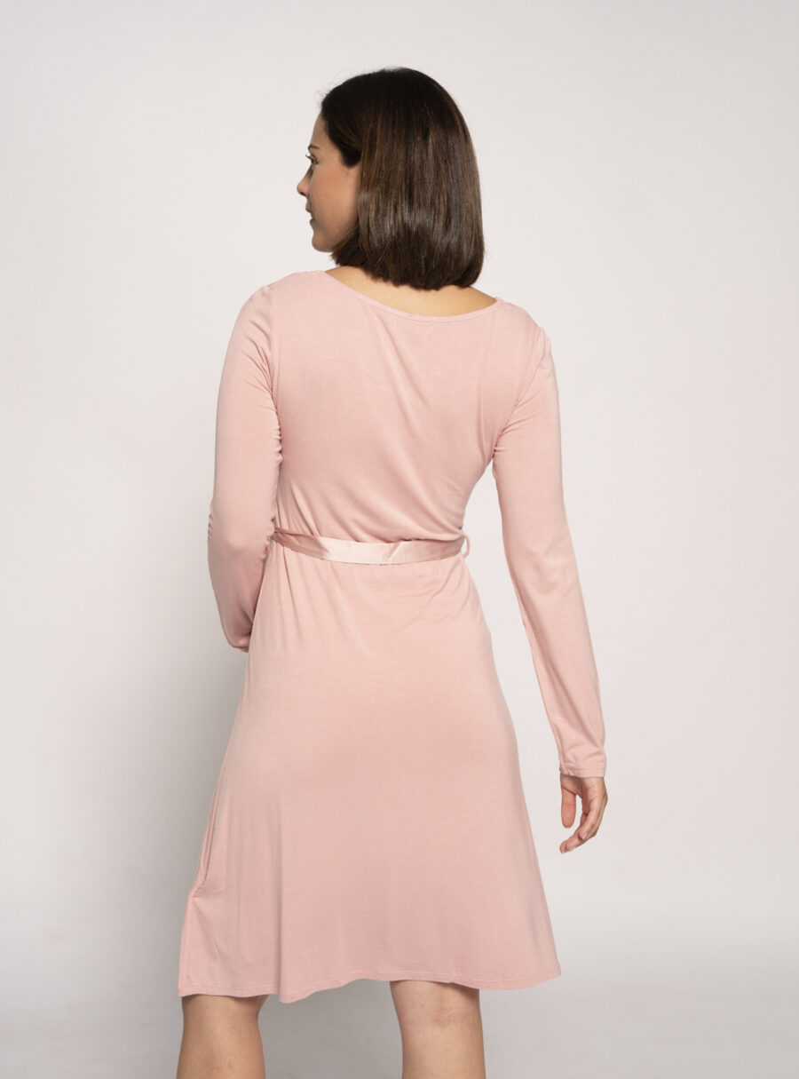 Camisón de lactancia con cinta satén - Imagen 3